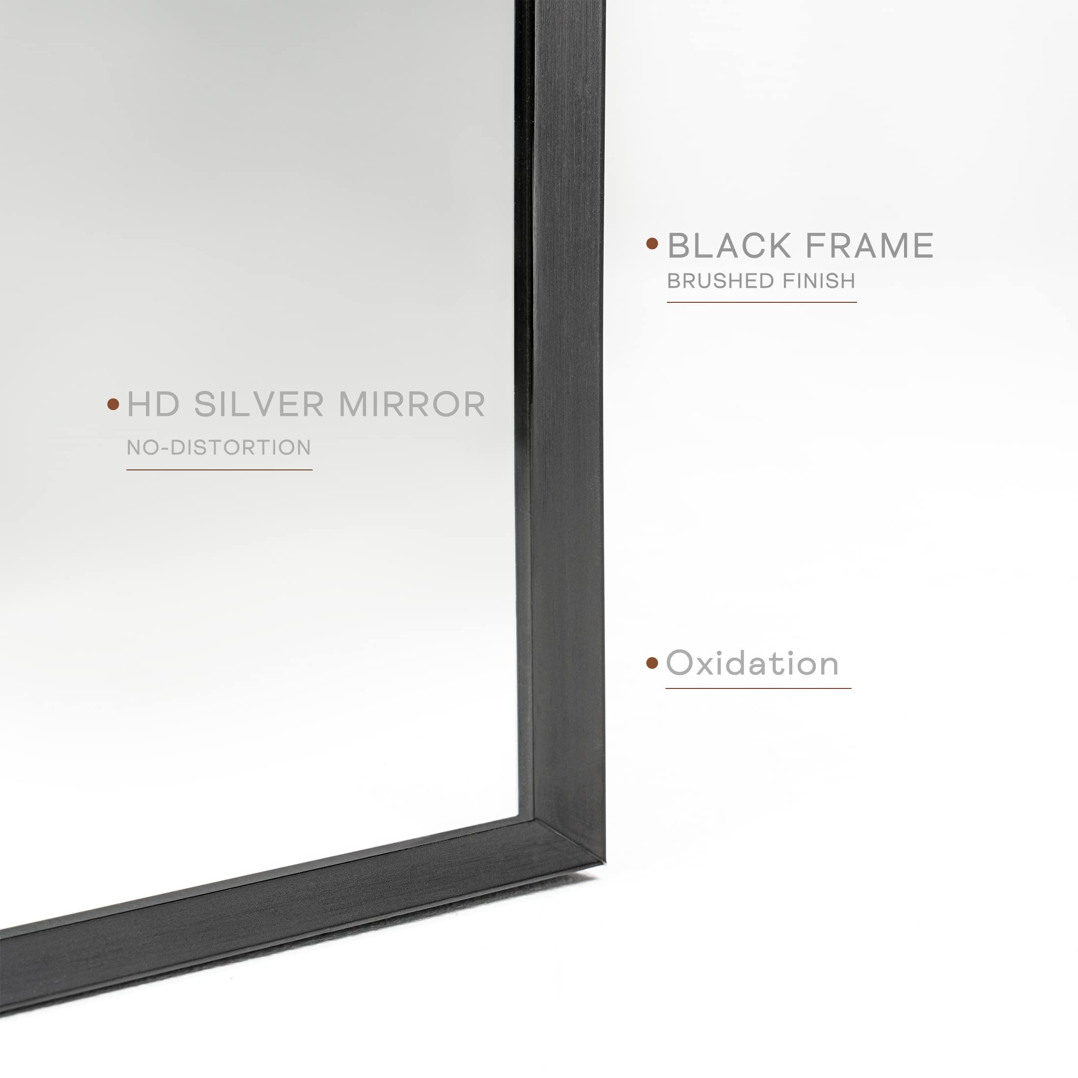 Minuover beveled edge detail showing secure glass fit and protective edge