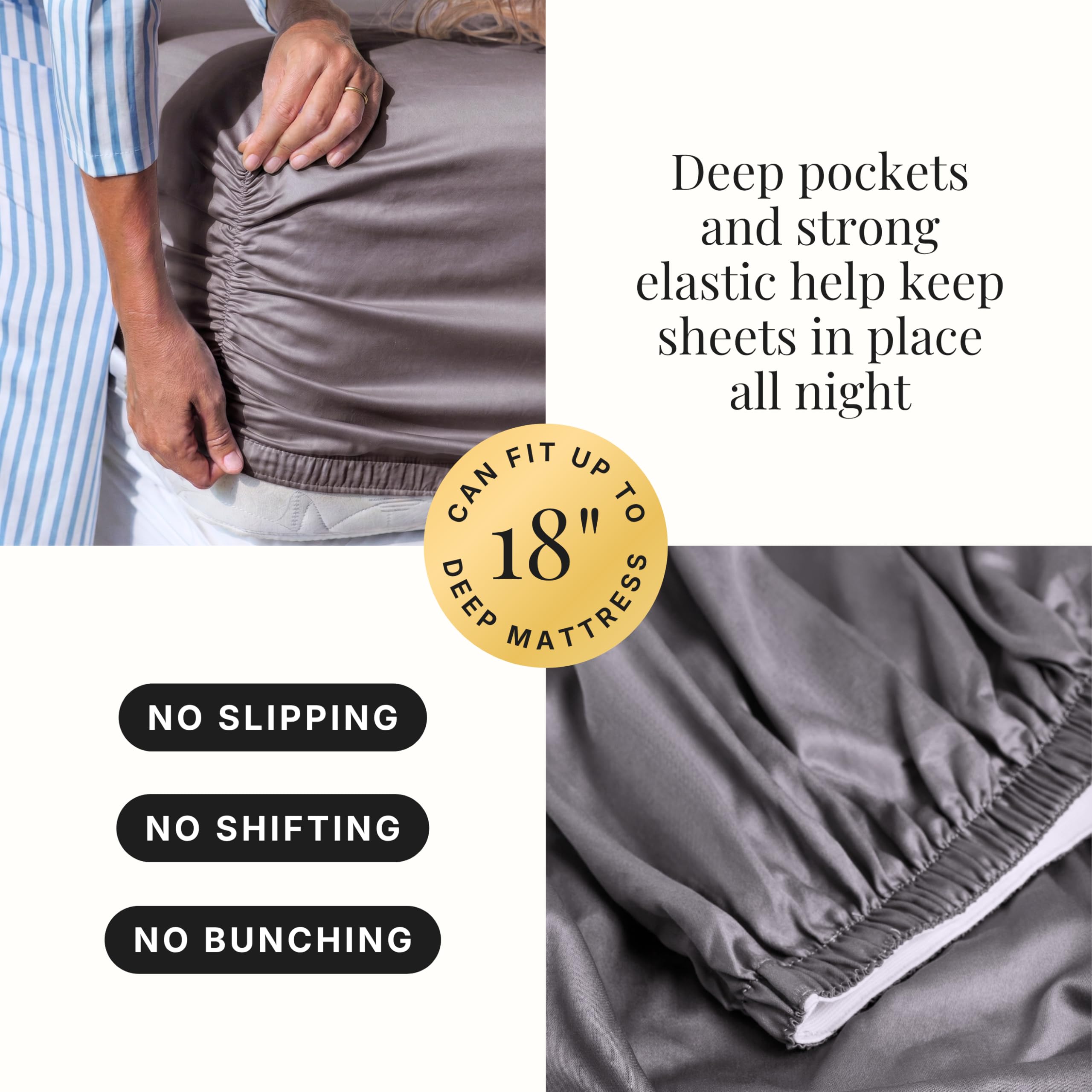Miracle Made sheets on made bed in bedroom demonstrating cool-to-the-touch comfort