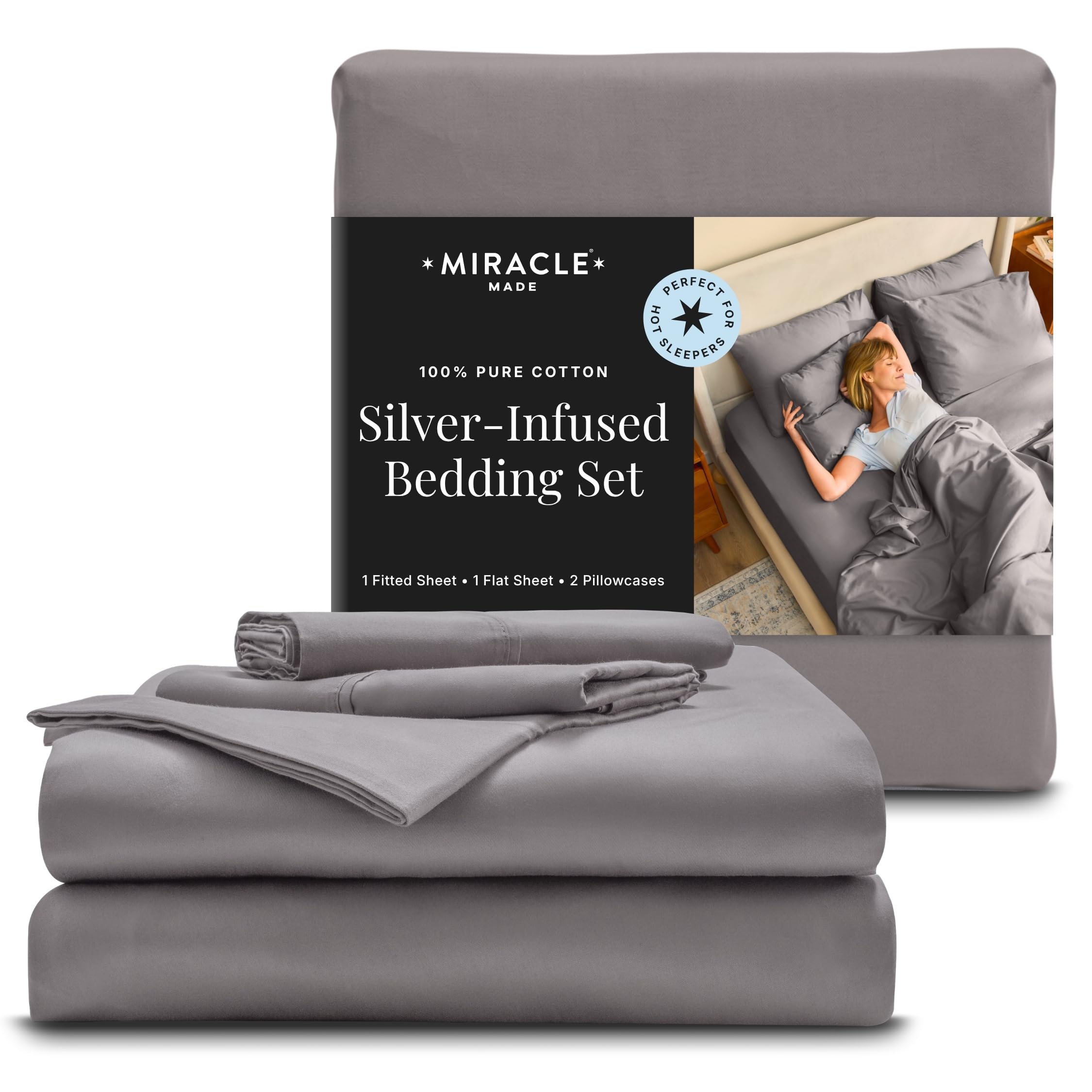 Miracle Made front packaging in Stone showing set contents and benefit
