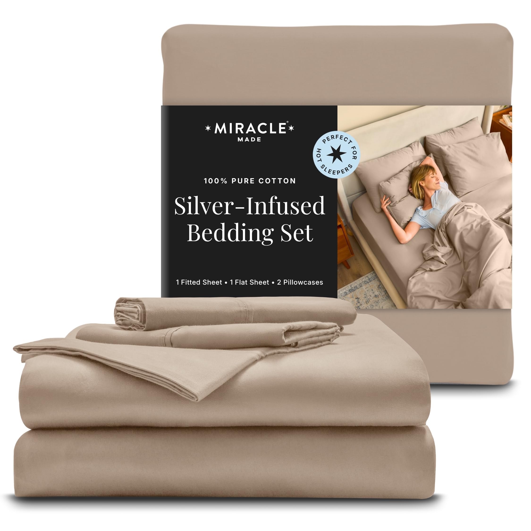 Miracle Made front packaging showing full 4-piece set and benefits