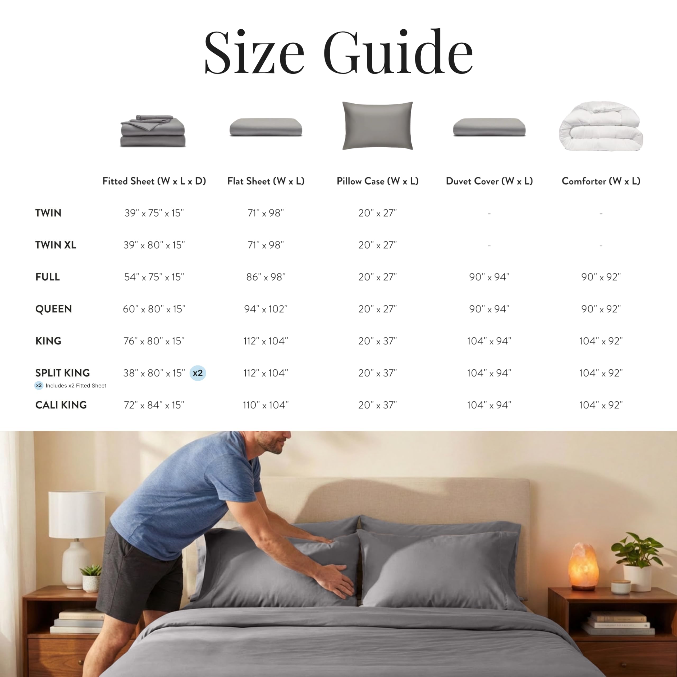 Miracle Made sheet on king mattress showing size fit and reduced bunching
