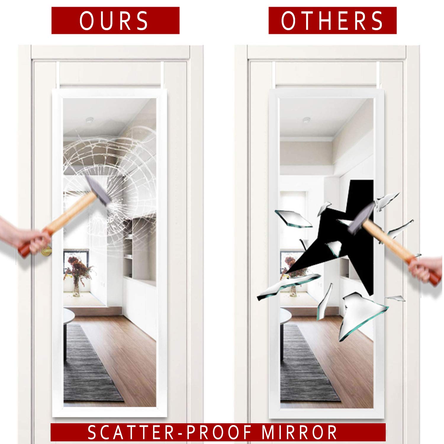 MIRUO mounting hardware and hooks image shows included easy-install components