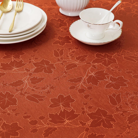 misaya maple-leaf pattern detail showing autumn colors for seasonal ambiance