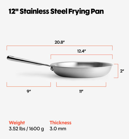 Misen pan on gas burner sautéing vegetables showing quick sear benefit: even heating
