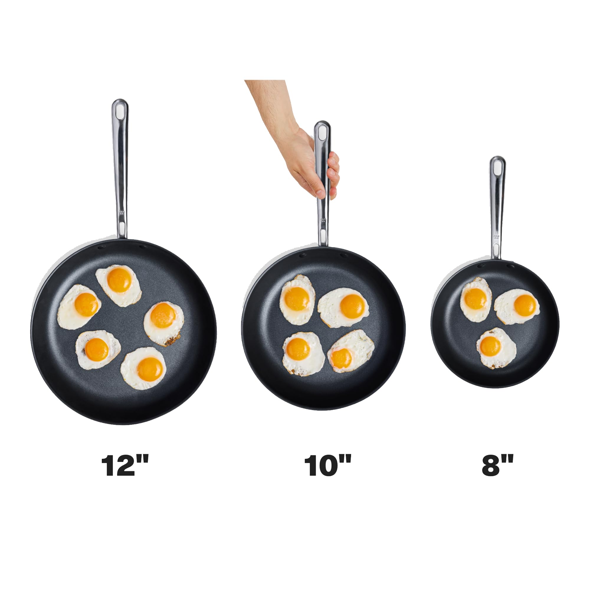 Misen skillet on an induction cooktop displaying fast, even heating and responsiveness