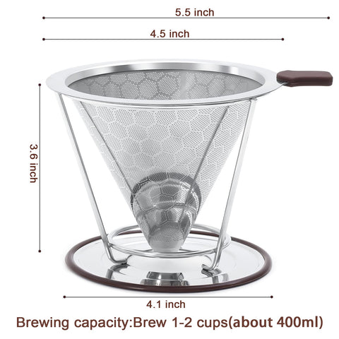 MISETTO assembled dripper on mug demonstrating stable brew setup and single-cup convenience