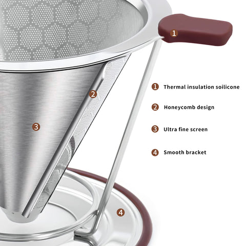 MISETTO detachable stand separated from cone showing adaptable fit and compatibility benefit