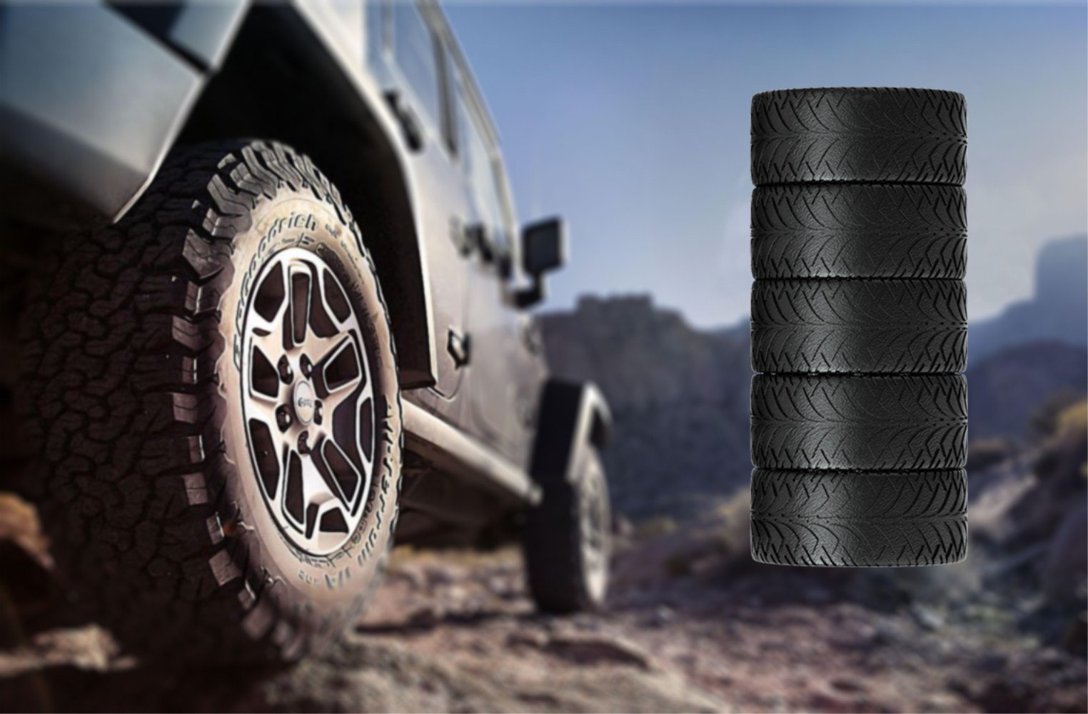 MISHOWNET tire mug in car cupholder demonstrating travel-friendly fit and stability
