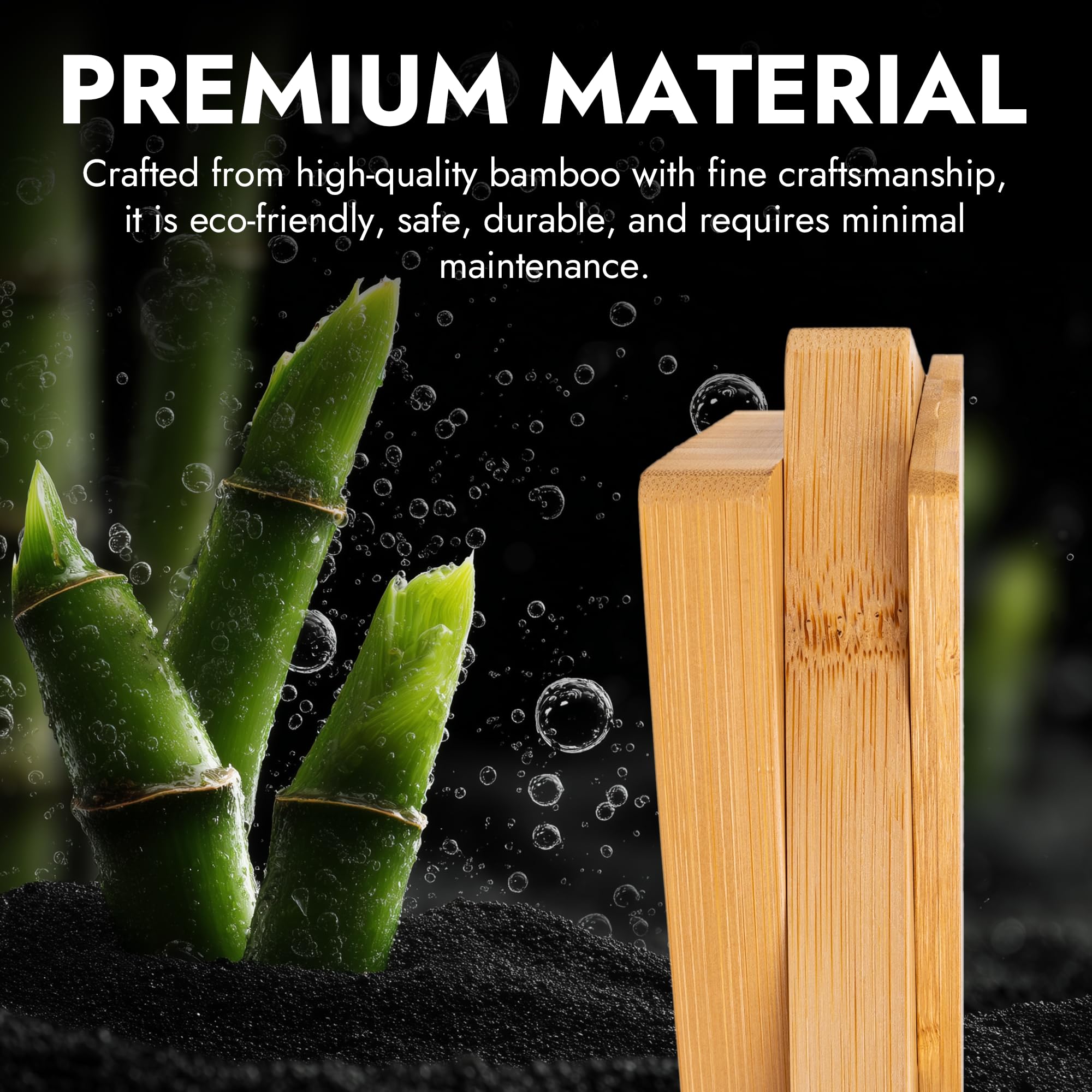 Miskoey stainless-steel knives detail, comfortable blades for serving