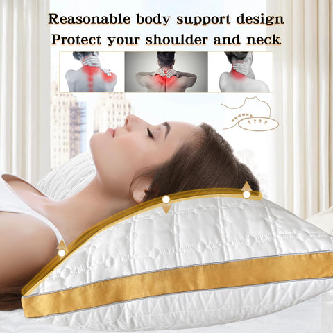 mislili queen pillow beside ruler for size comparison, clarifies queen dimensions