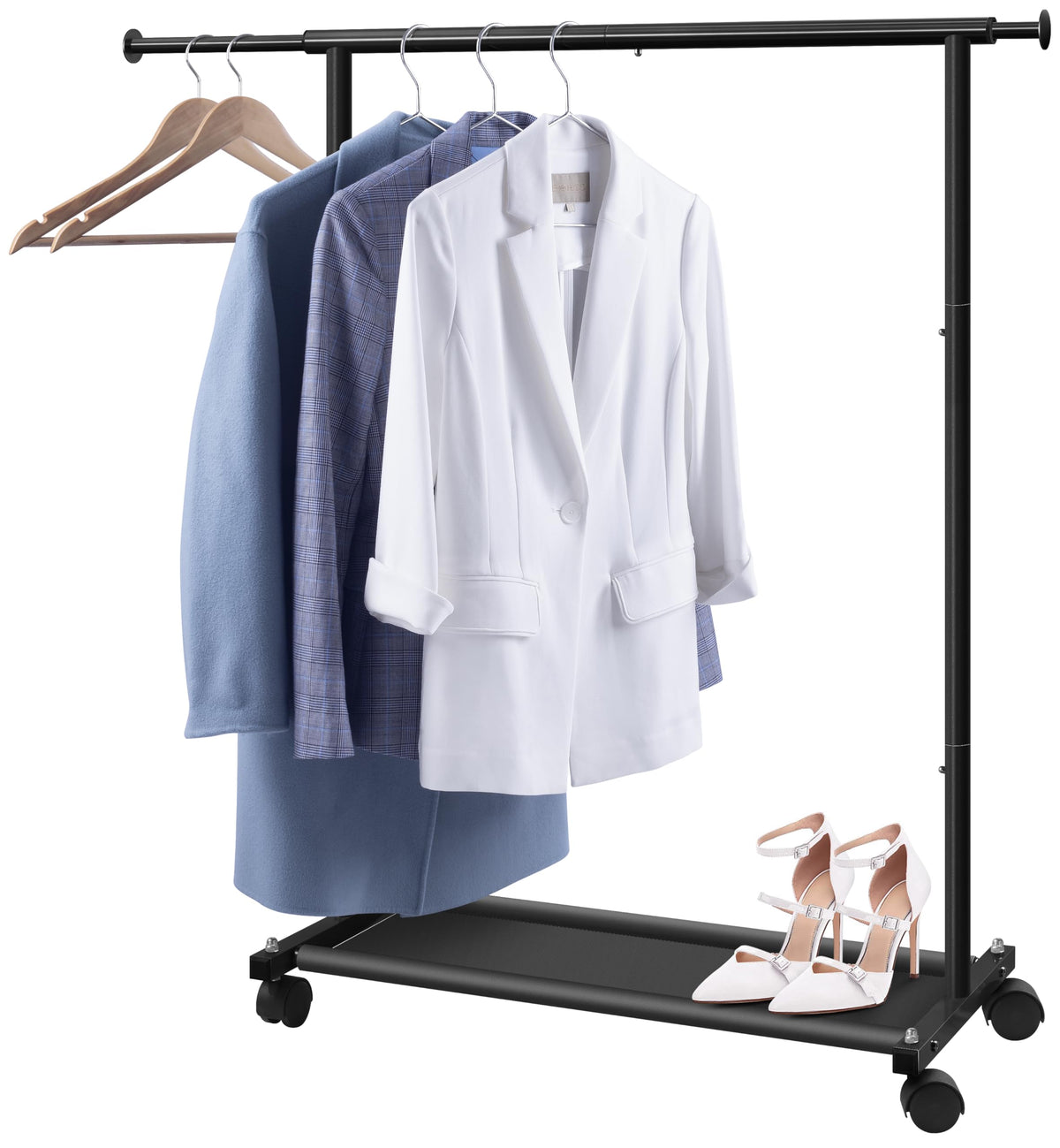 MISSLO front view loaded with clothes showing high-capacity organization benefit