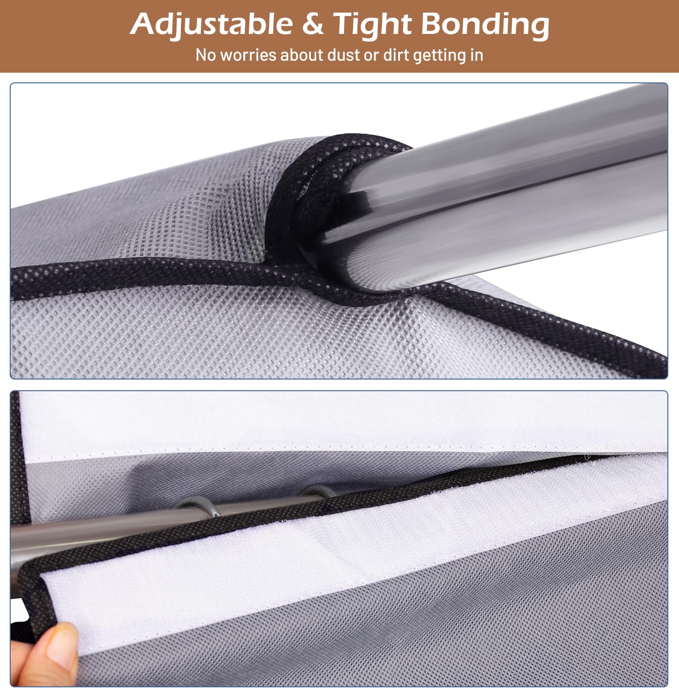MISSLO adjustable hook-and-loop top securing hanger and preventing slippage
