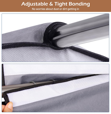 MISSLO adjustable hook-and-loop top securing hanger and preventing slippage
