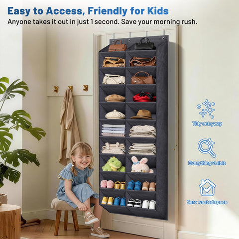MISSLO lifestyle scene in a closet highlighting organized, clutter-free floors