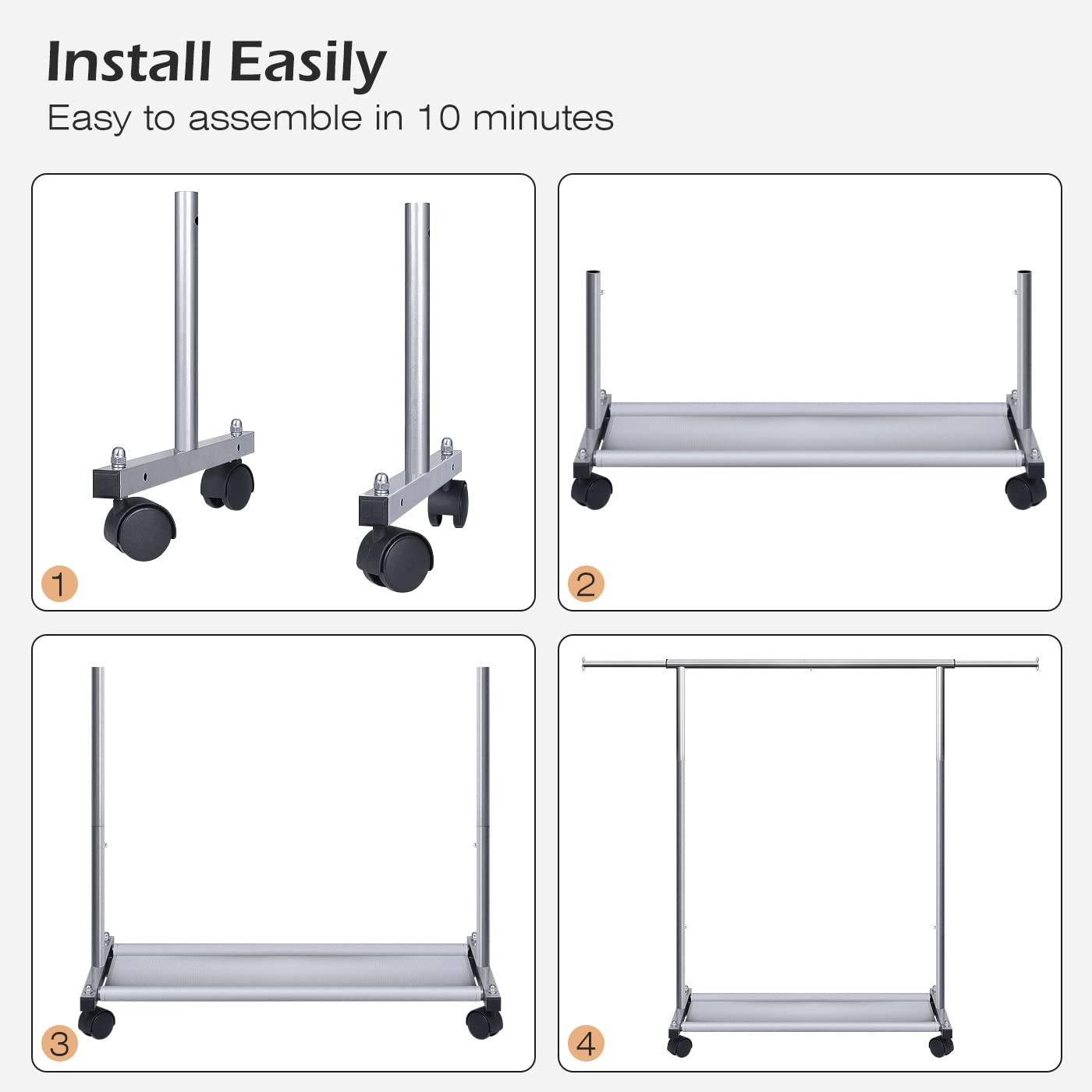 MISSLO laid out parts and tools showing easy assembly benefit