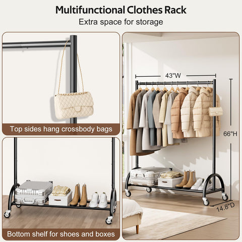 MISSLO side frame holding bags illustrating accessory organization