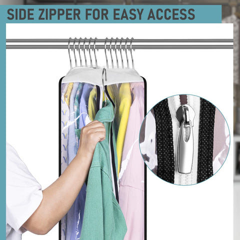 MISSLO top hanger hole and breathable panel preventing dust build-up