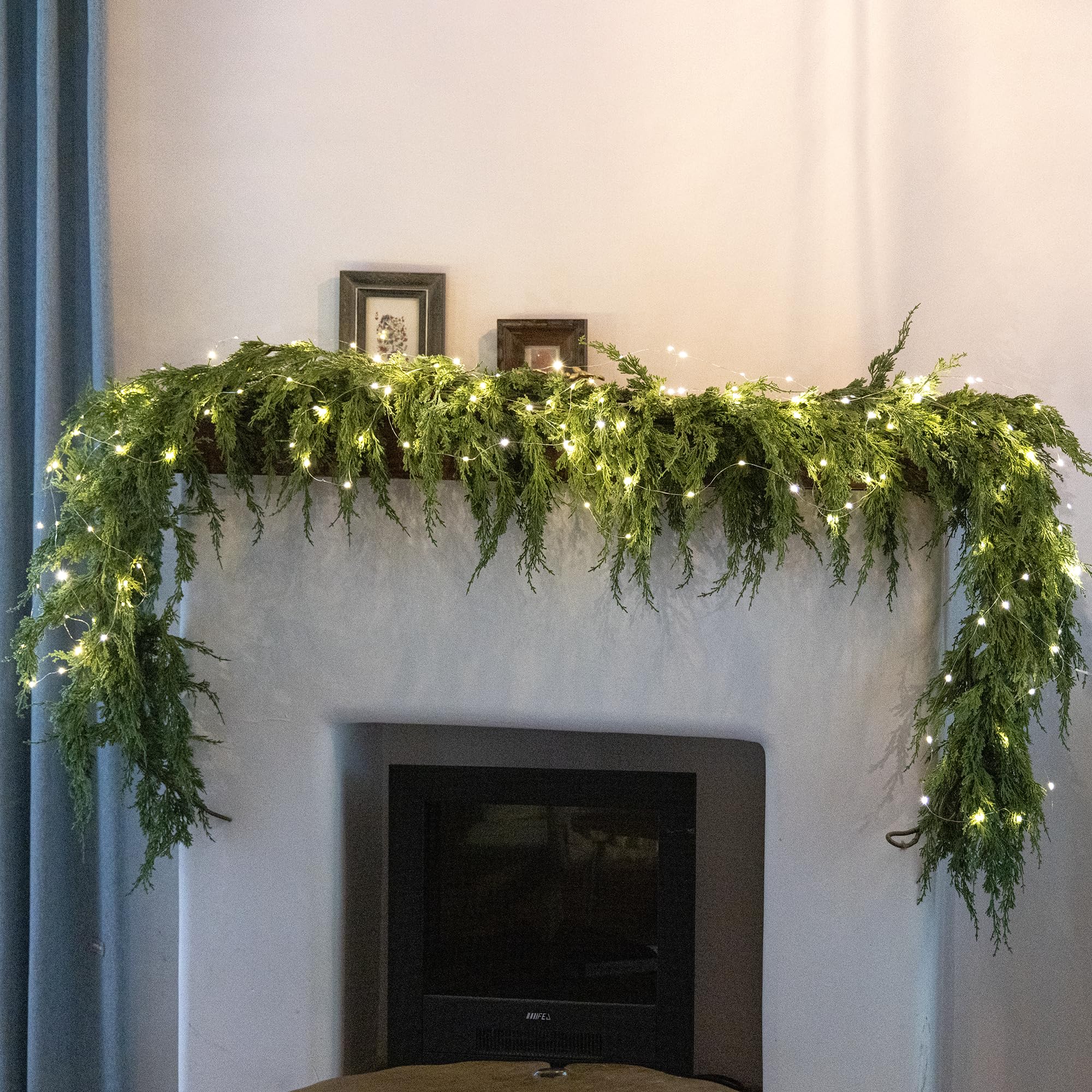 MISSPIN folded garland stored neatly for off-season reuse