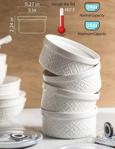 MISSYSSIM ramekin with sauce being poured illustrating serving ease