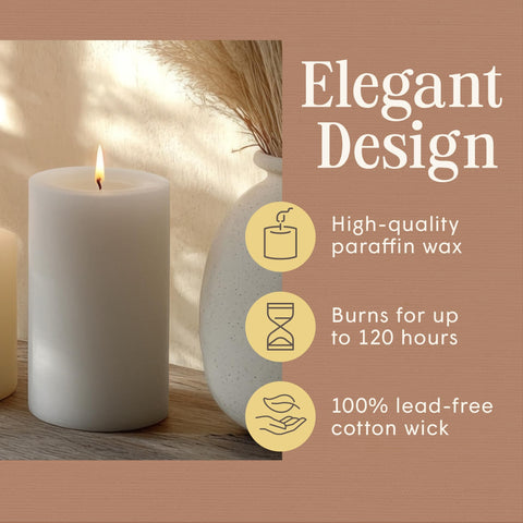 Mister Candle three pillars grouped as a centerpiece for stylish ambiance