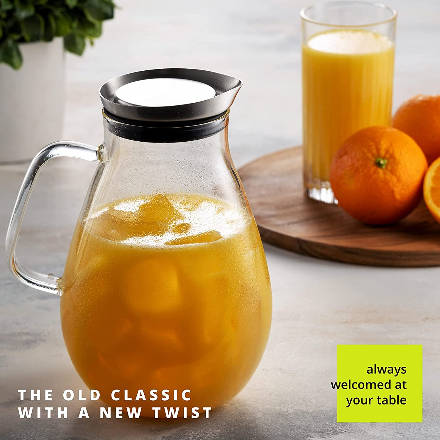 MITBAK pitcher on table in lifestyle setting enhancing modern entertaining
