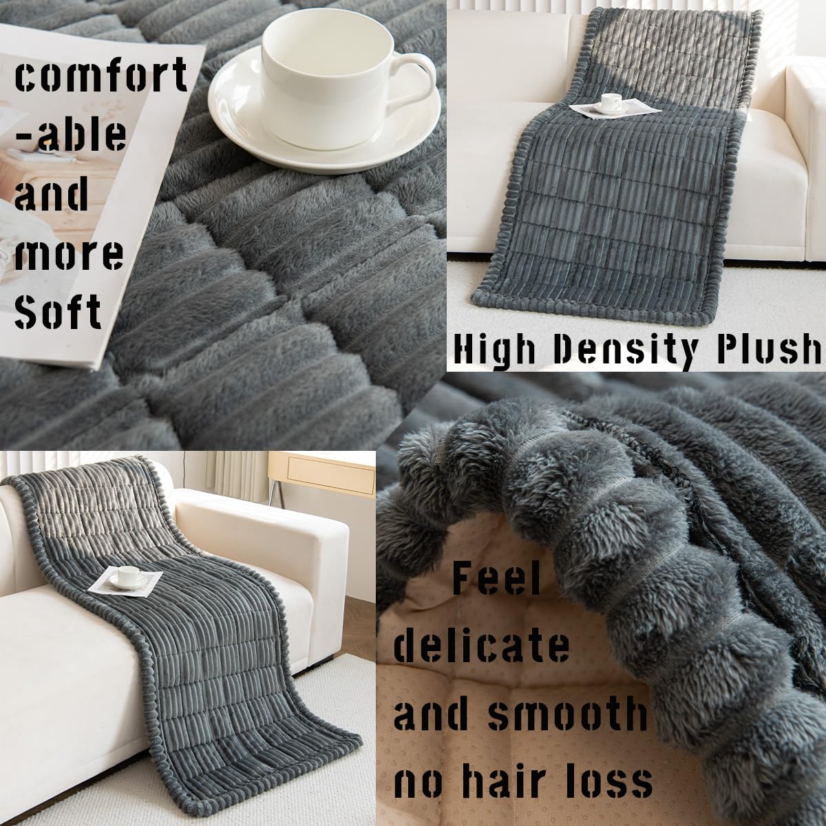 Mitid cover on couch with a dog demonstrating comfort and furniture protection