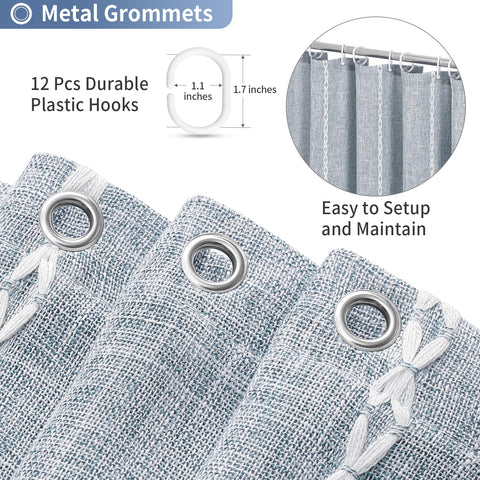 MitoVilla rust-resistant stainless grommet and included hook for smooth, long-lasting hanging
