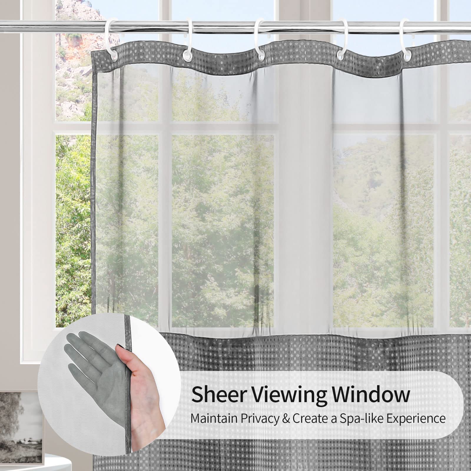 MitoVilla snap-in liner detail showing secure snaps for water protection and easy removal