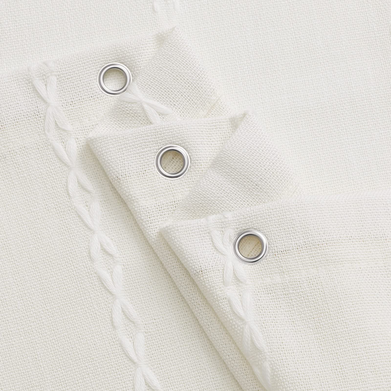 MitoVilla fabric weave texture close-up demonstrating heavy drape and privacy benefit