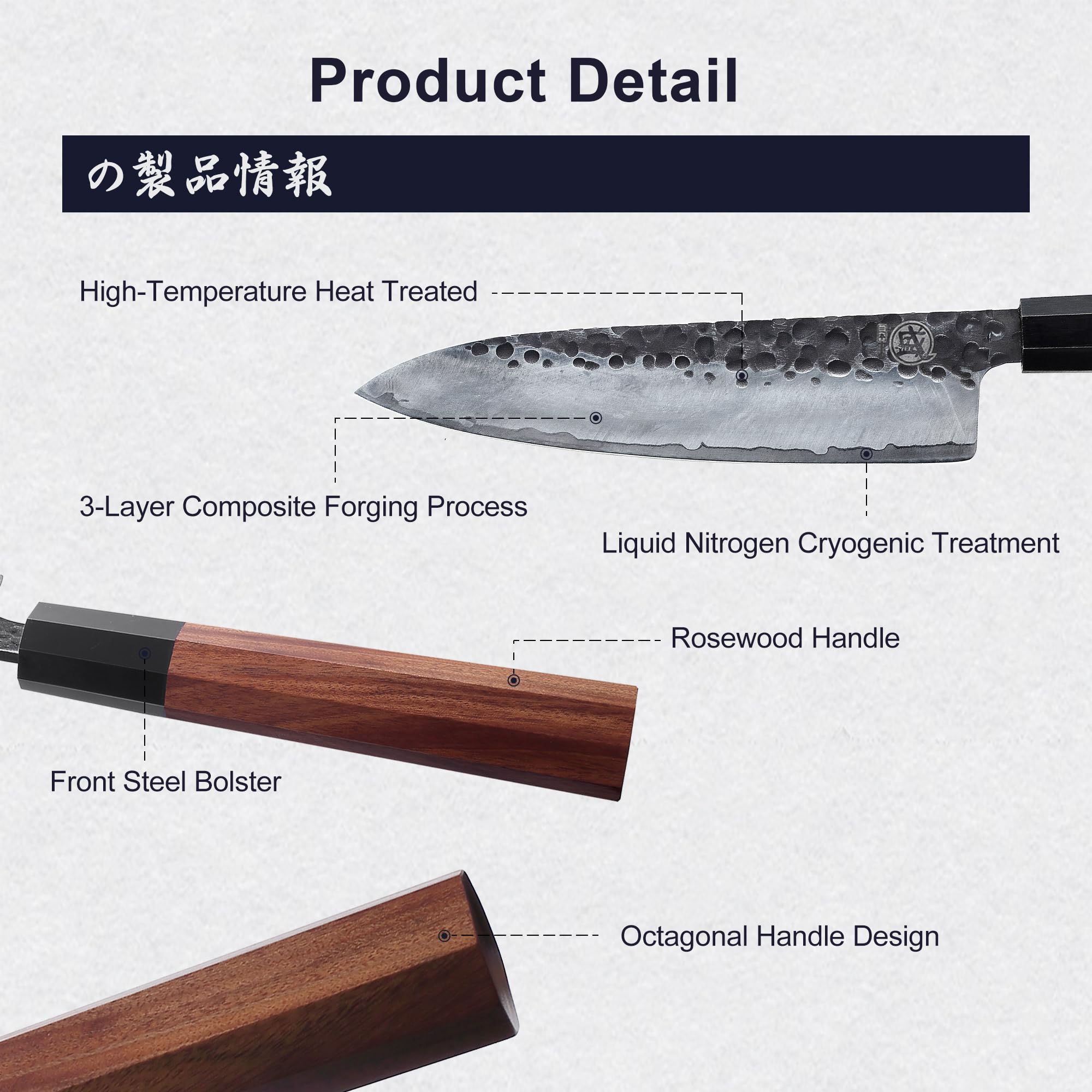 MITSUMOTO SAKARI Gyuto slicing salmon to show smooth, consistent food release