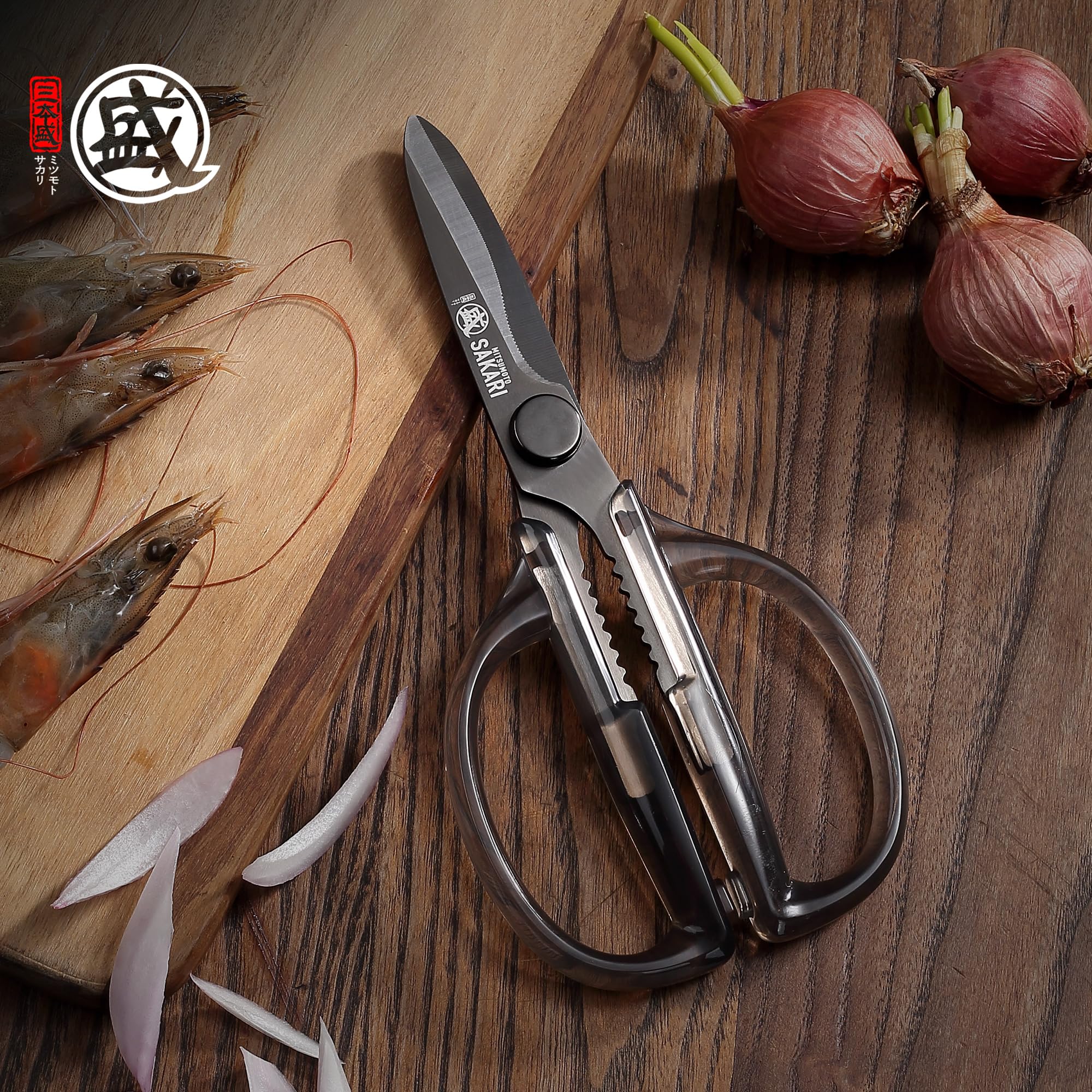 MITSUMOTO SAKARI serrated edge detail gripping poultry skin to prevent slipping