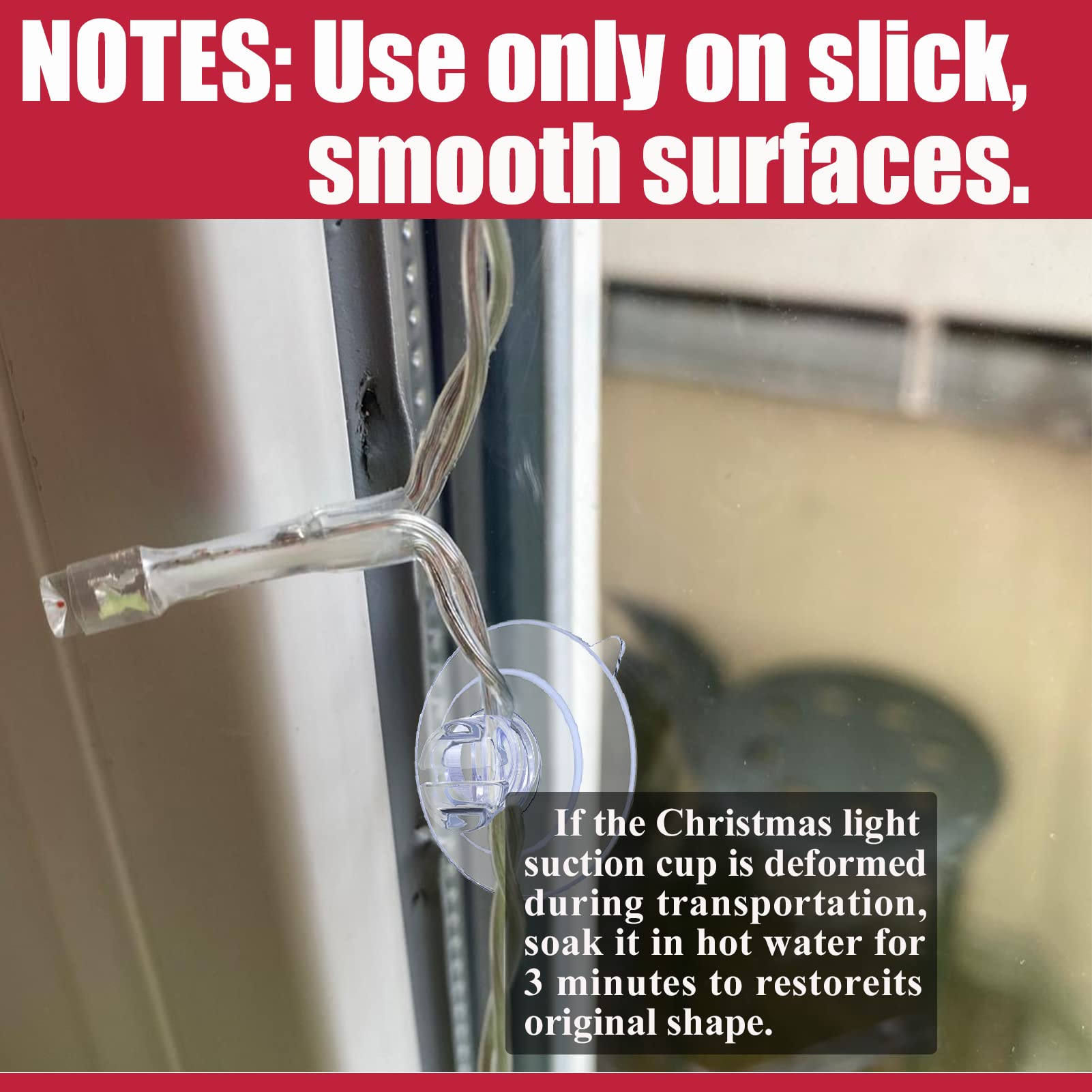 Miuezuth row of clips holding a light strand, evenly spaced support for decorations