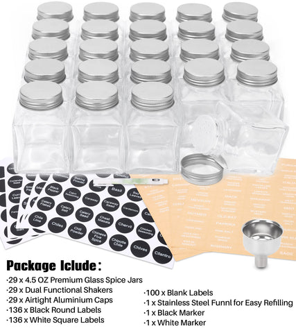 MIUKAA stainless steel funnel refilling jar cleanly with no spills benefit