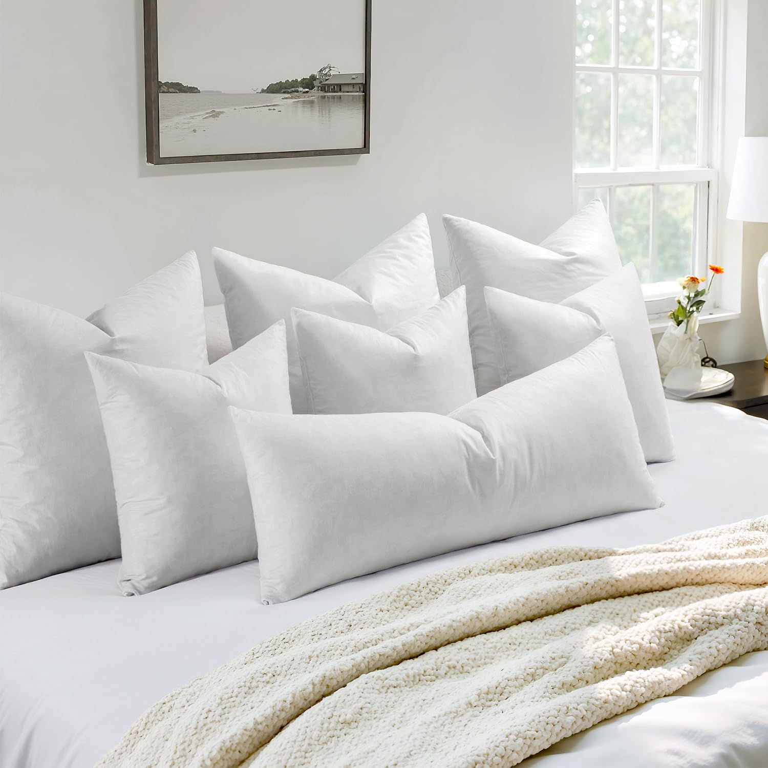 MIULEE inserts styled on a sofa highlighting instant decor upgrade