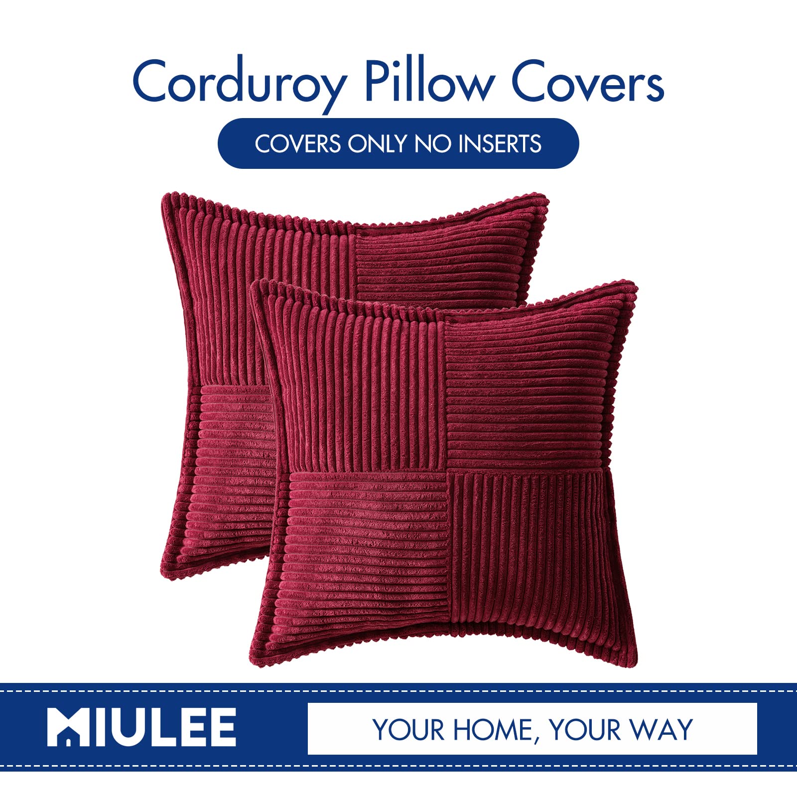 MIULEE back zipper and label for easy insertion and secure closure
