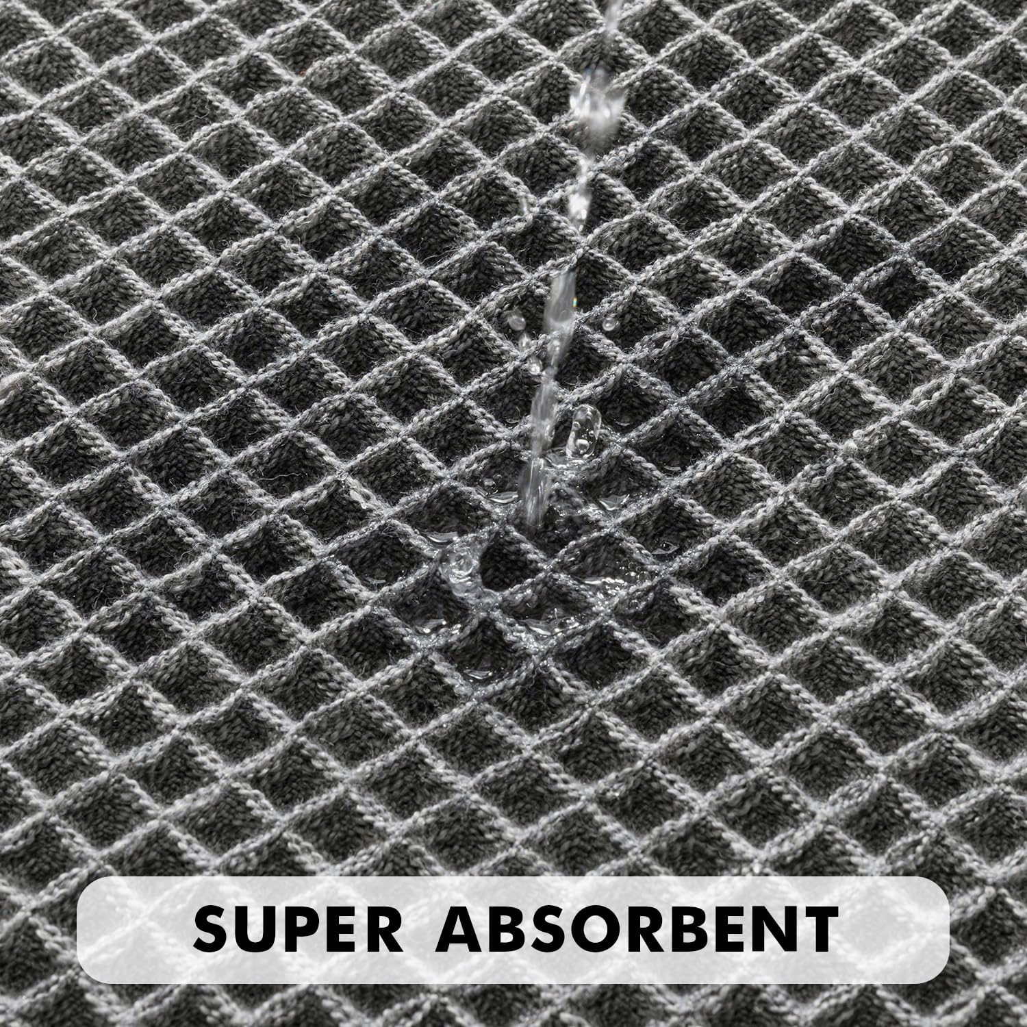 MIULEE rubber backing detail demonstrating non-slip grip for safer floors