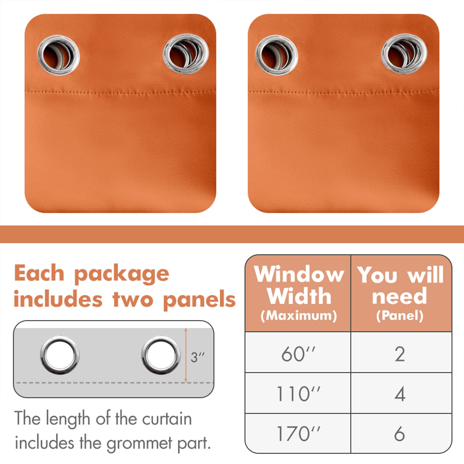 MIULEE curtain reverse side showing blackout lining and improved light blocking benefit