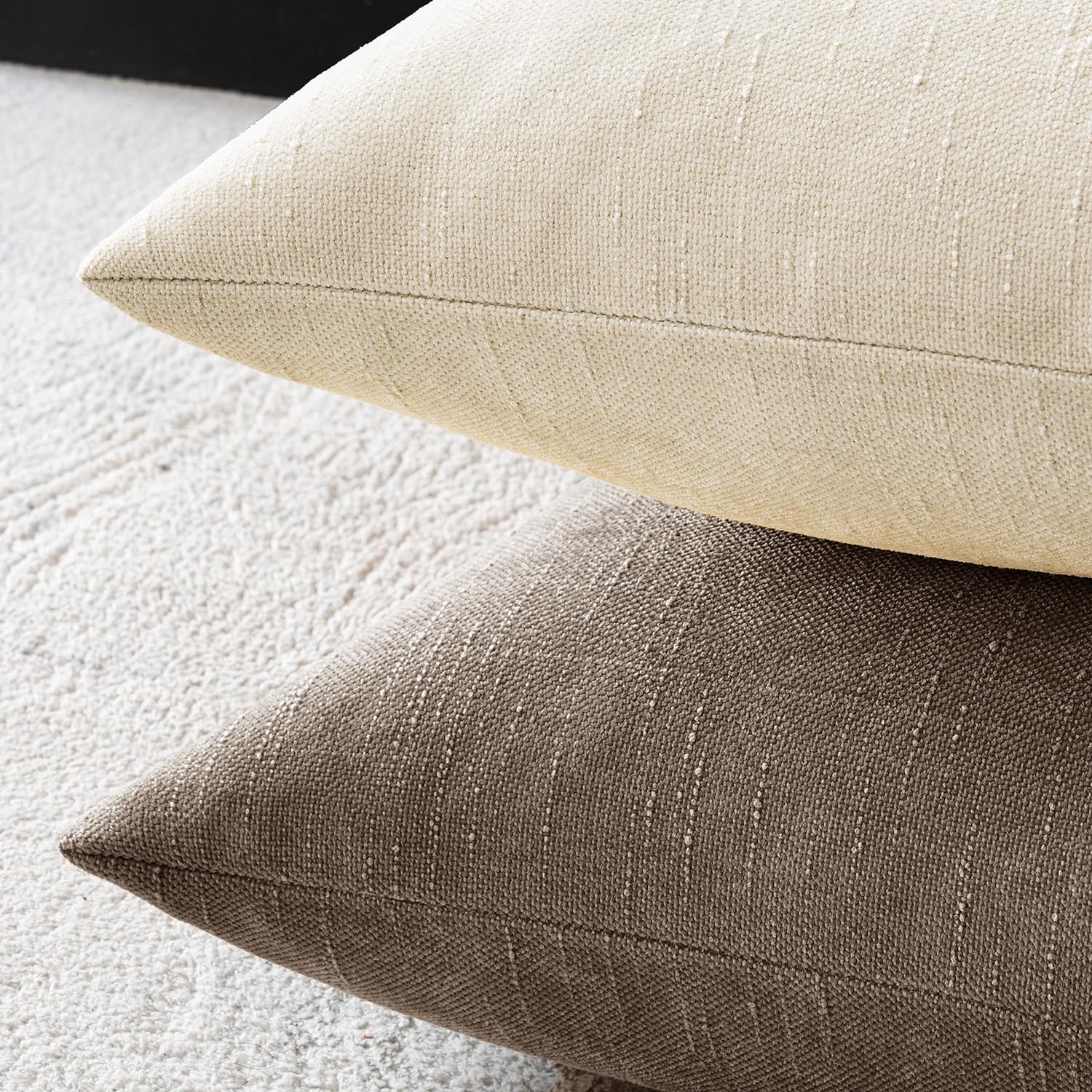 MIULEE on bed lifestyle shot conveys warm bedroom ambiance and versatile use