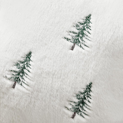 MIULEE on bed with linens, brings festive texture to bedroom decor