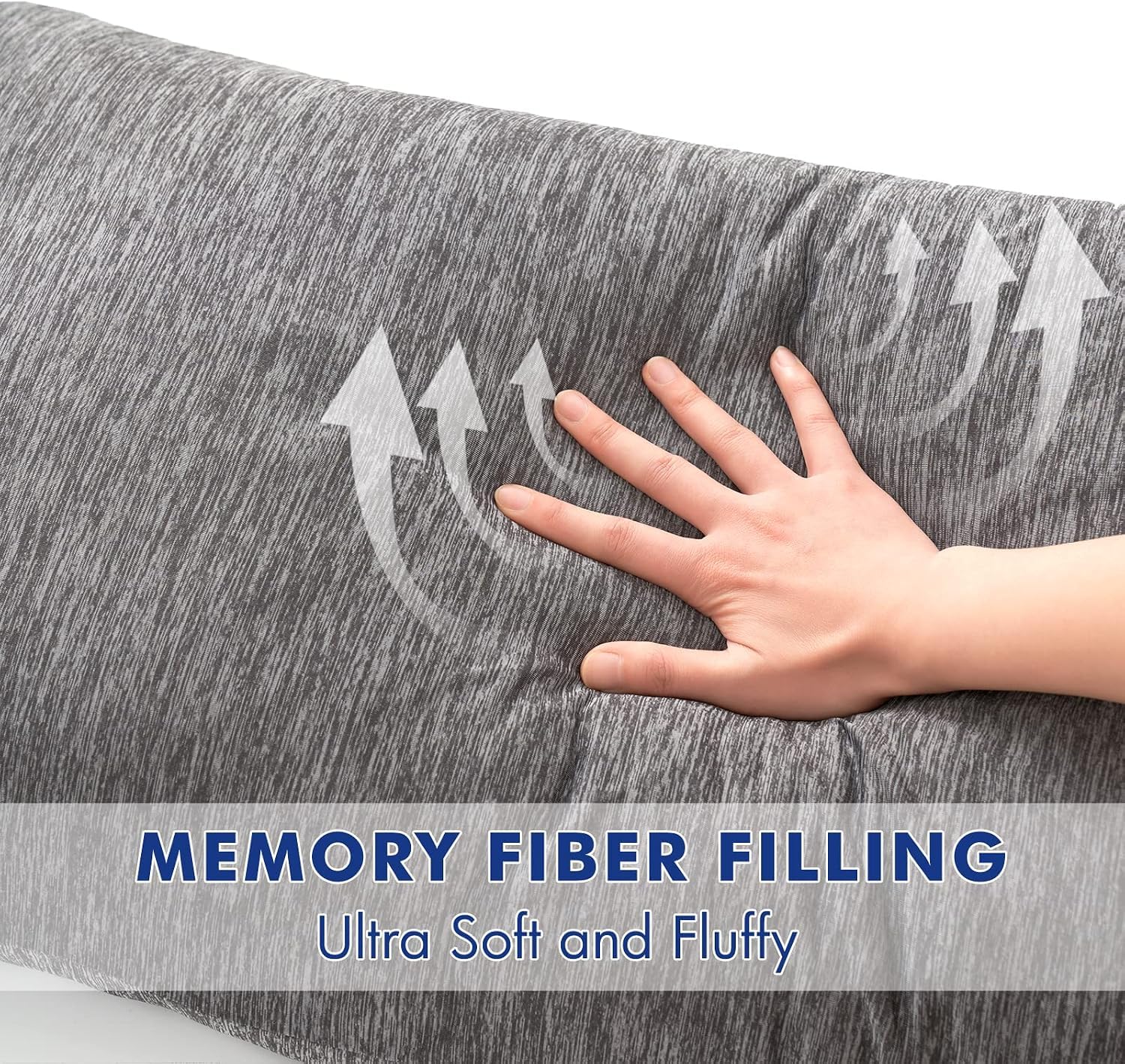 MIULEE body pillow styled on bed improving sleeping comfort and bedroom look