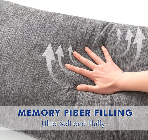 MIULEE body pillow styled on bed improving sleeping comfort and bedroom look