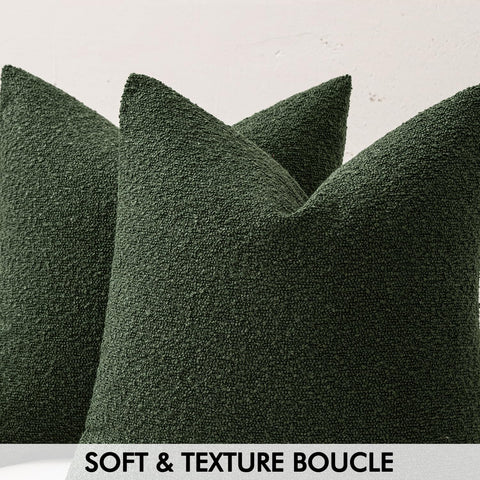 MIULEE close-up boucle texture highlighting warmth and tactile appeal