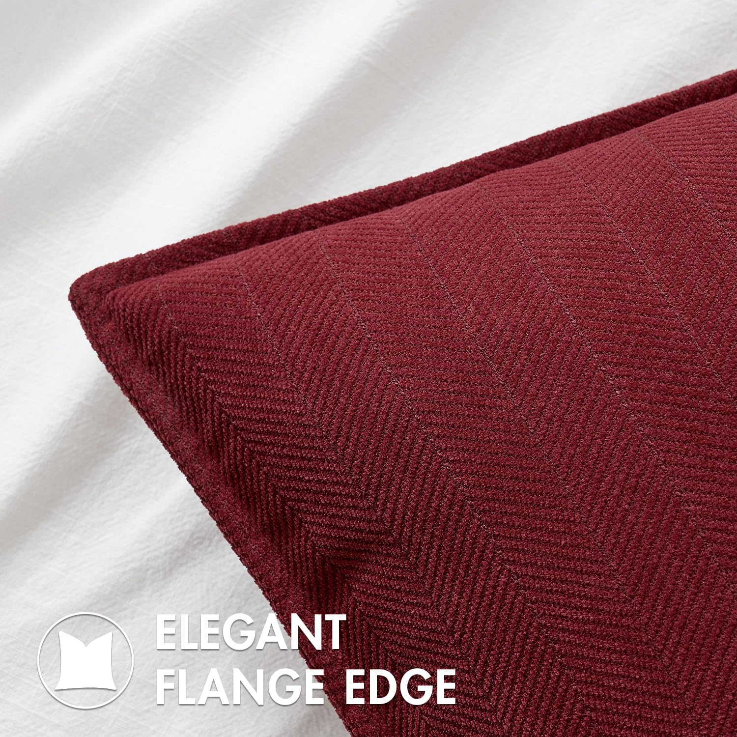 MIULEE close-up of chenille texture highlighting plush softness and durability