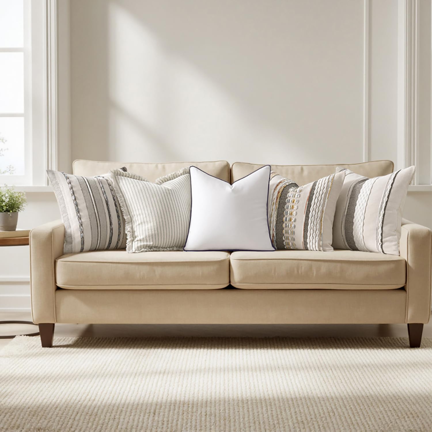 MIULEE brushed fabric close-up highlighting texture and durability benefit for long-lasting use