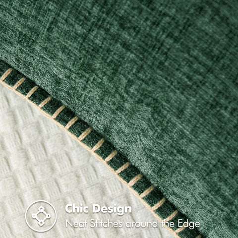 MIULEE close-up of chenille texture highlighting soft plush feel