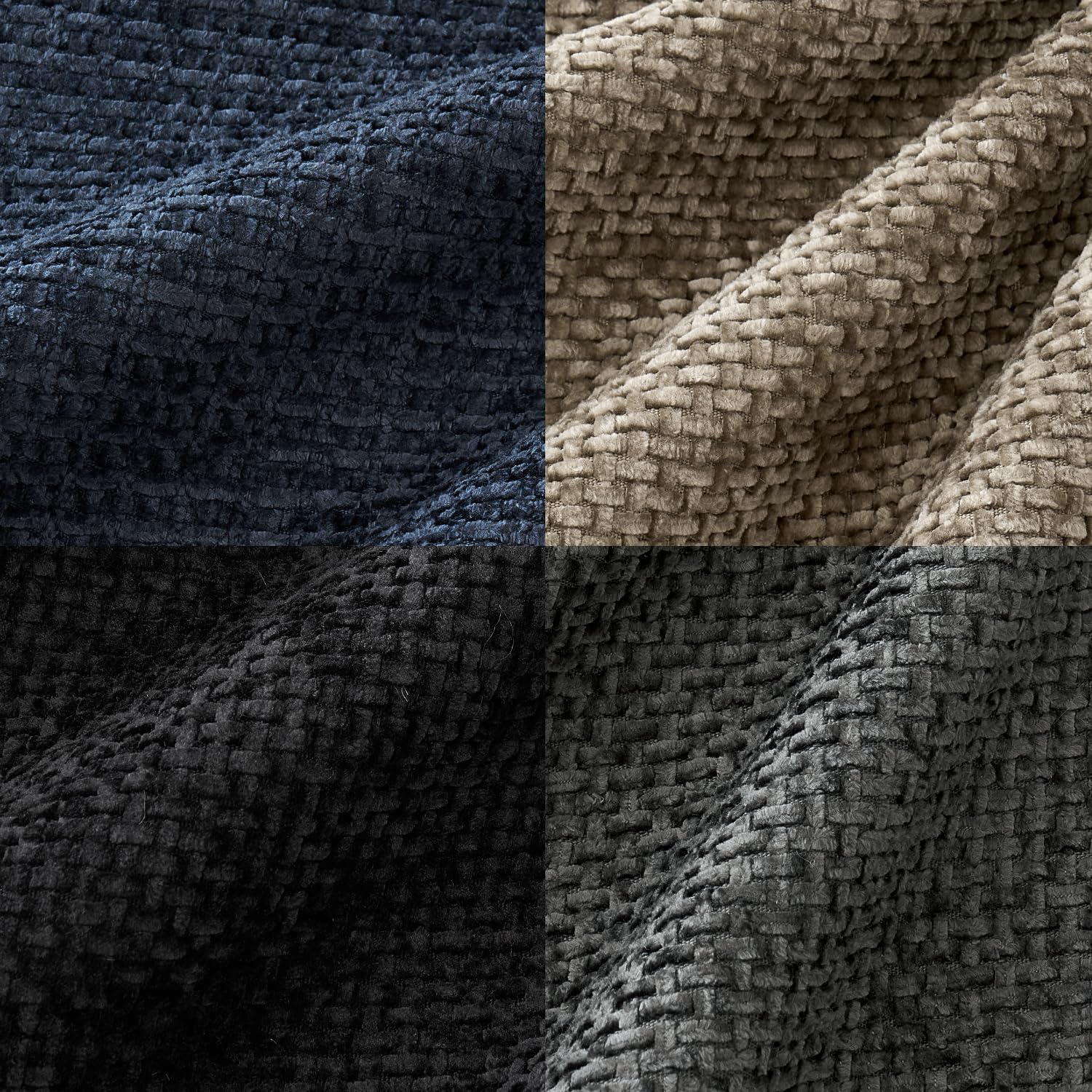 MIULEE close-up of chenille texture highlighting plush feel and soft touch