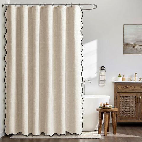 MIULEE close-up of faux linen texture highlighting water-repellent, durable finish benefit