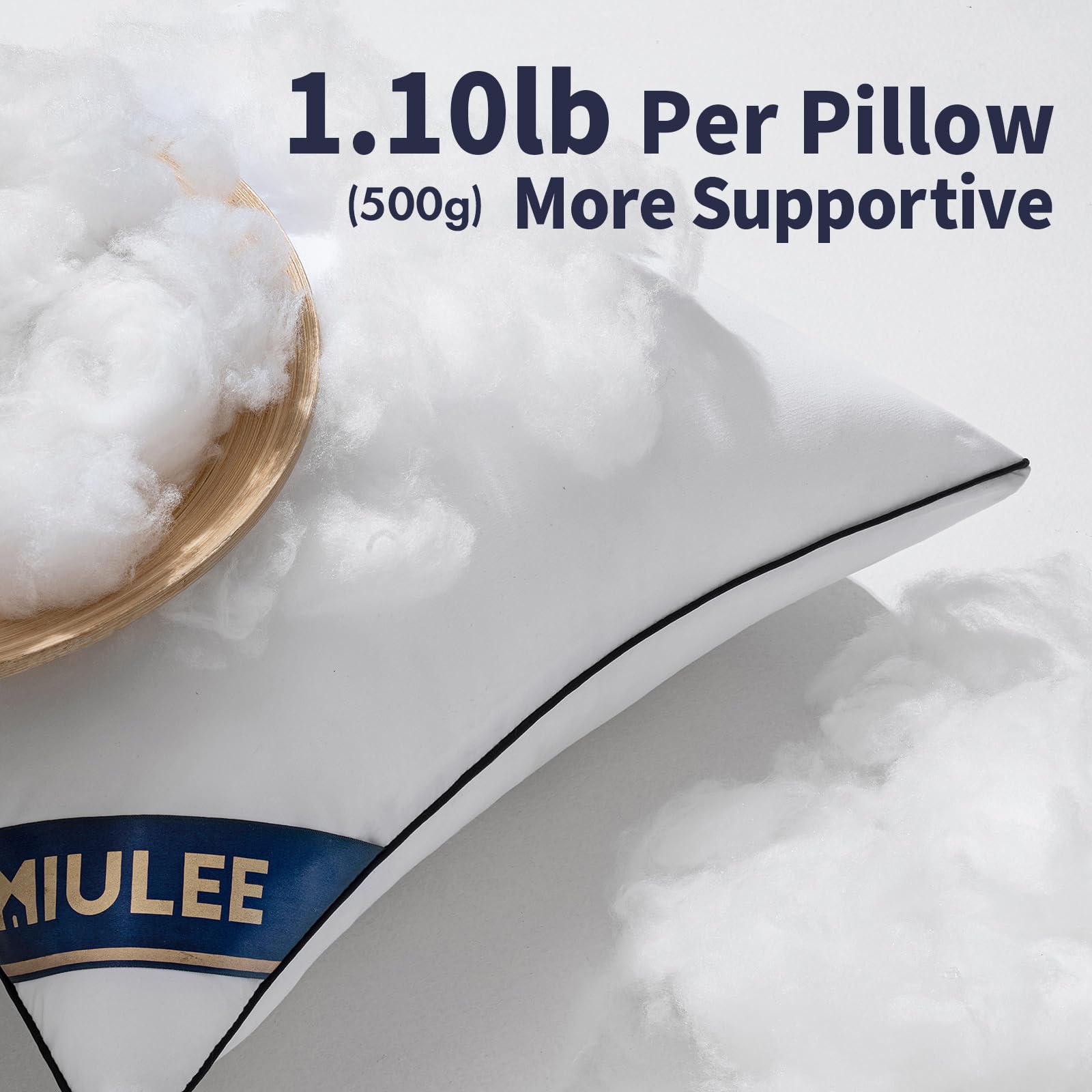 MIULEE close-up on navy blue piping detail, highlights tailored edge and durability
