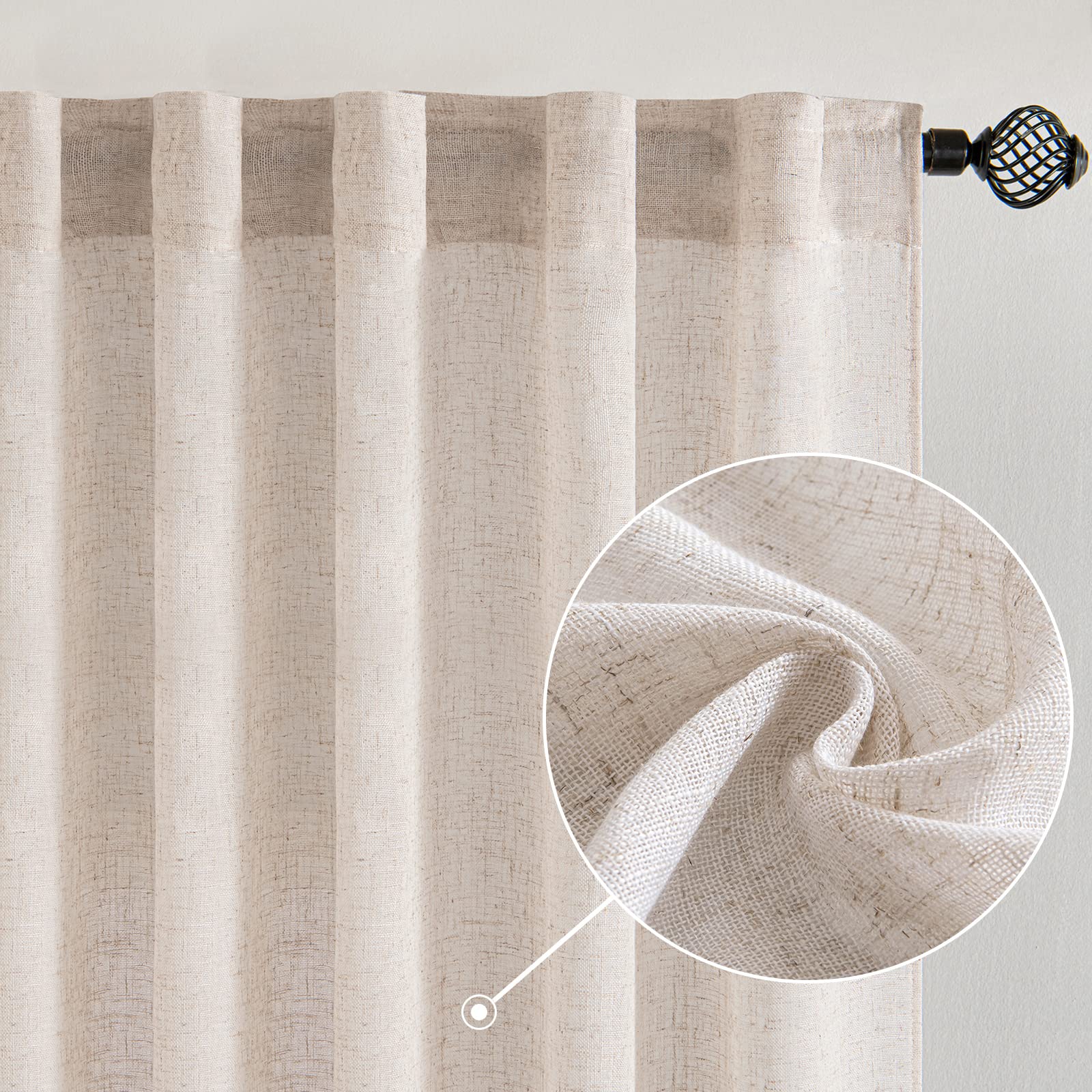 MIULEE close-up of linen texture highlighting soft touch and style