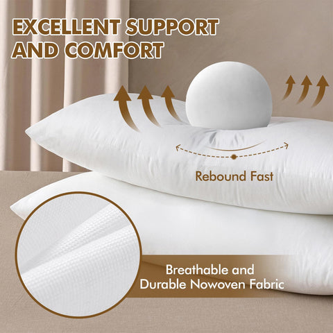 MIULEE closeup of virgin microfiber fill, highlights plush resilience and even loft
